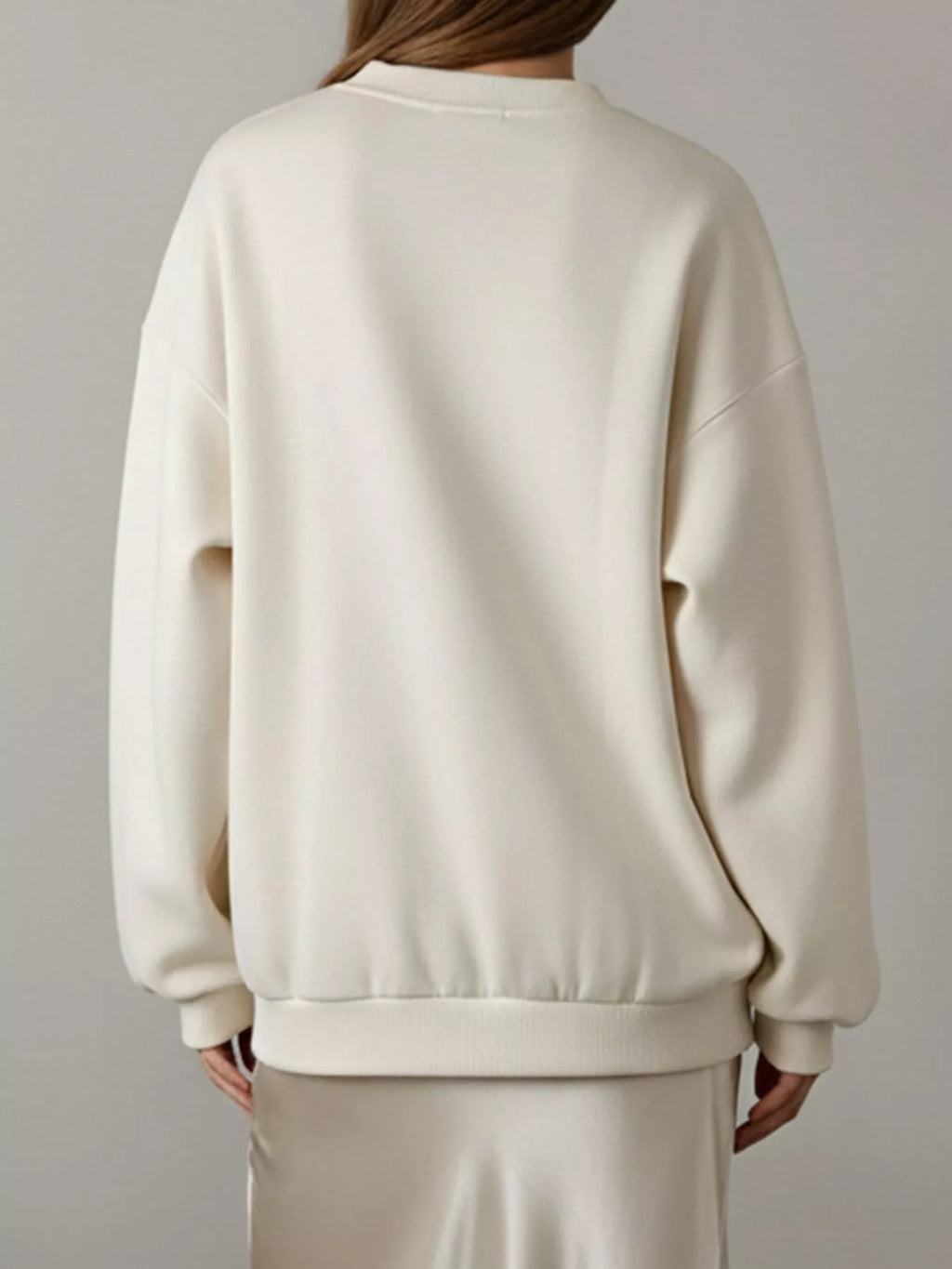 Flower Dropped Shoulder Sweatshirt - Trendsi | Lola Mariee