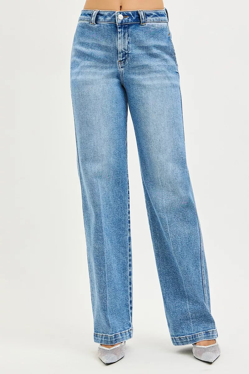 RISEN Slouchy Straight Jeans - women's bottoms at Lola Mariee boutique