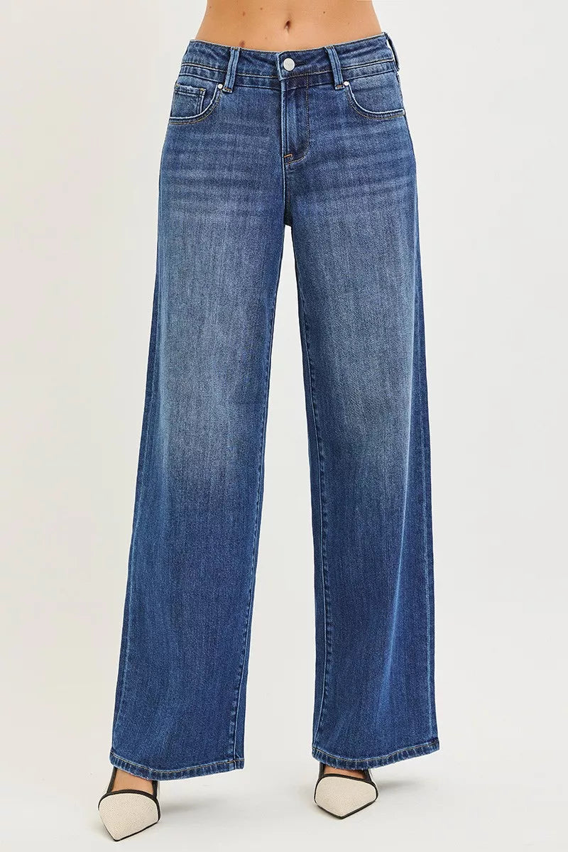 RISEN Slouchy Baggy Jeans with Pockets - women's bottoms at Lola Mariee boutique