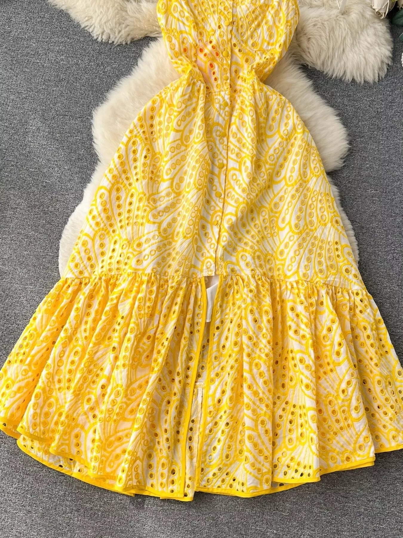 Eyelet Embroidered Tiered Cami Dress - Trendsi | Lola Mariee