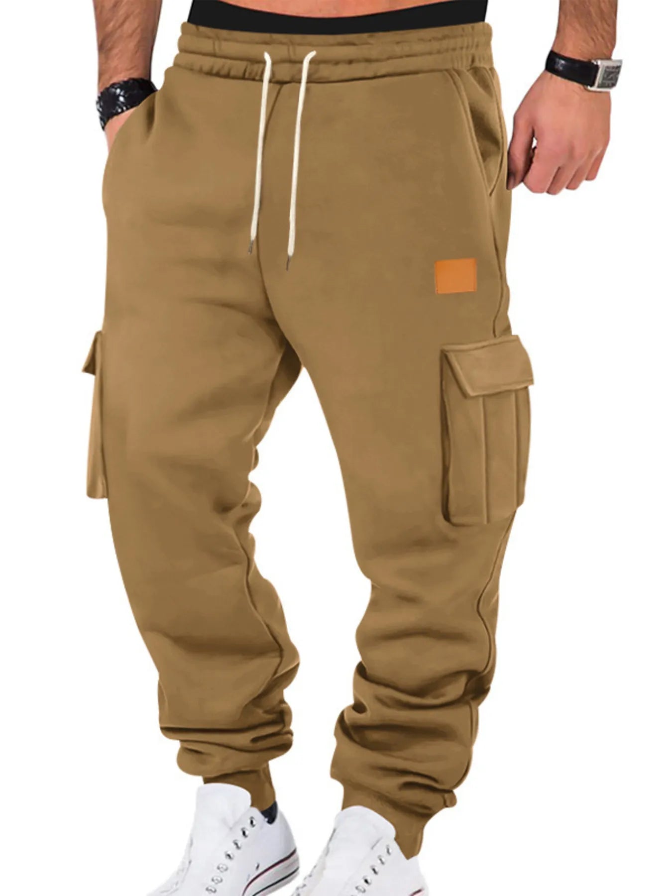 Men's Full Size Drawstring Cargo Jogger Pants Plus Size – view 10 | Lola Mariee