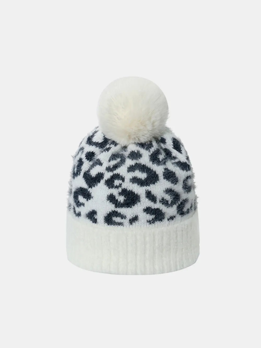 Leopard Hat with Pompom – view 7 | Lola Mariee