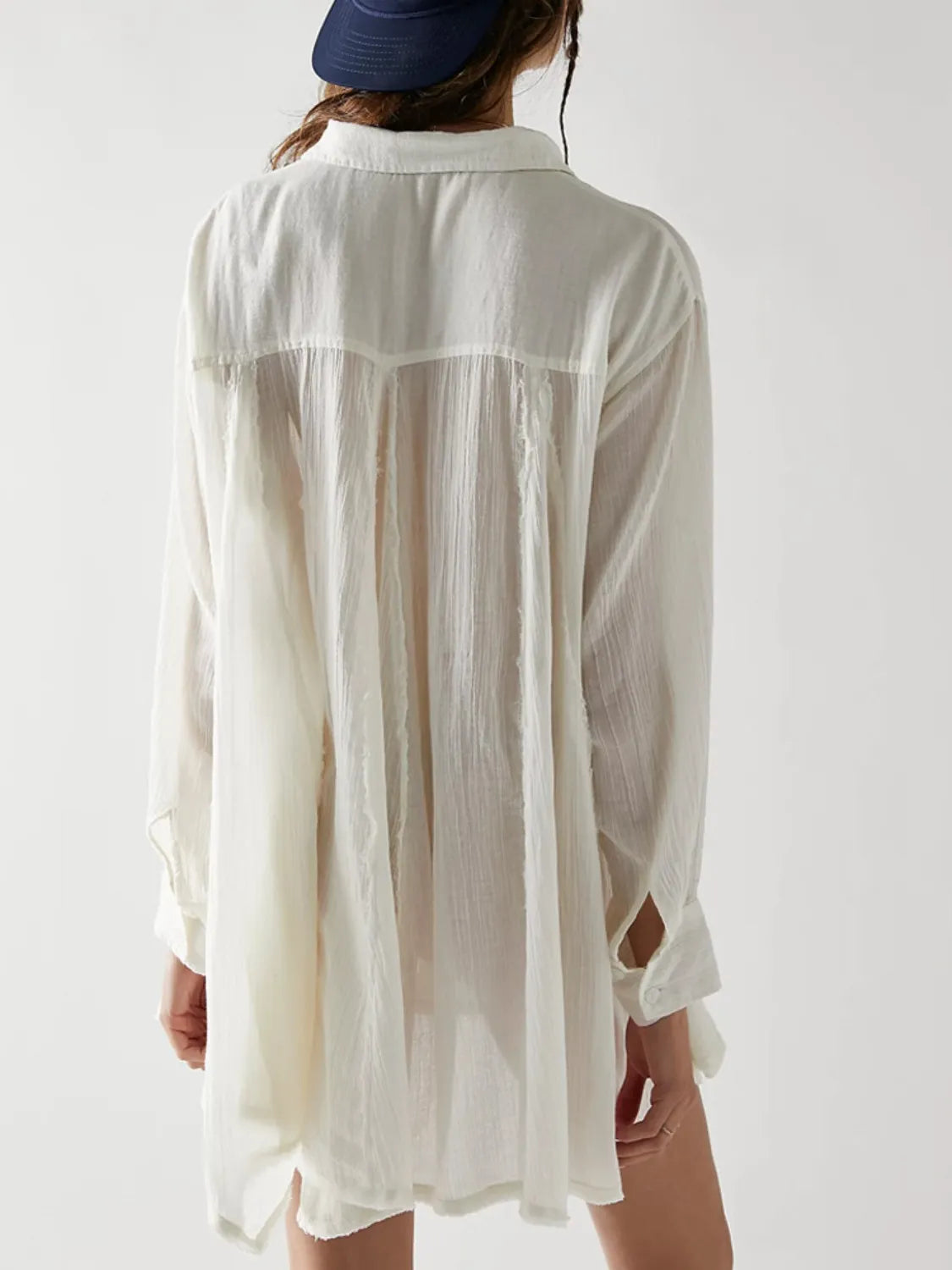 Textured Button-Down Shirt Dress - Trendsi | Lola Mariee