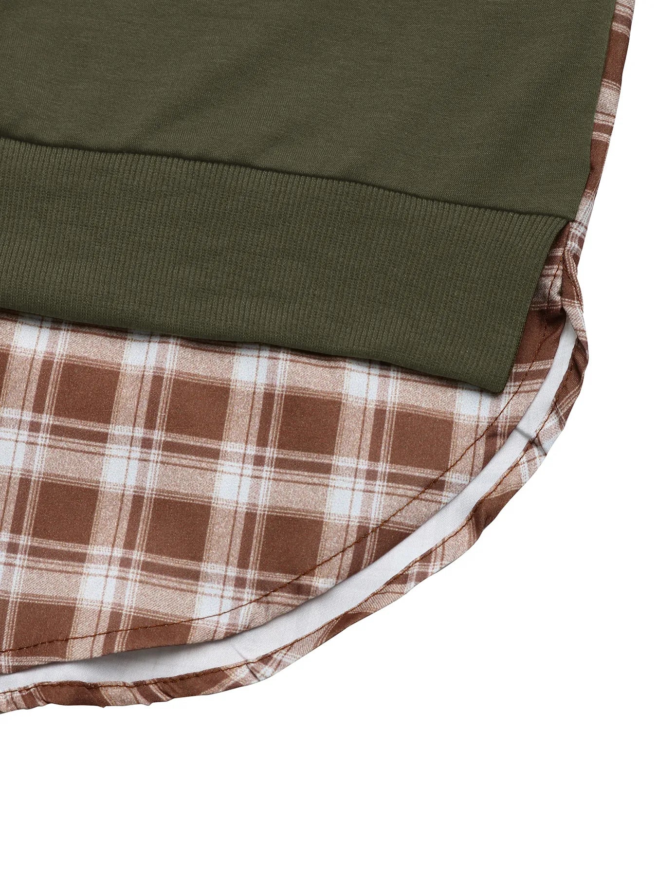 Plaid Long Sleeve Sweatshirt - Trendsi | Lola Mariee