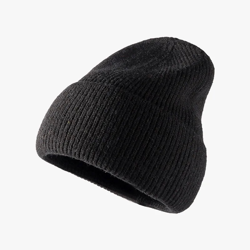Thermal Solid Knit Hat – view 4 | Lola Mariee