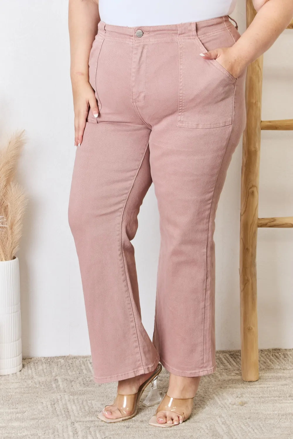 RISEN Full Size High Rise Ankle Flare Jeans - LOLA MARIEE | Lola Mariee