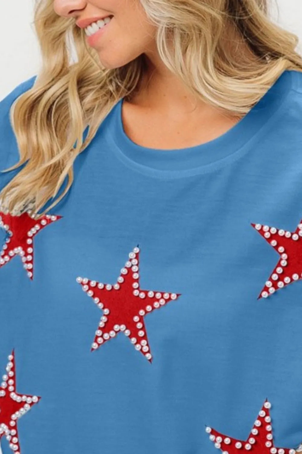 BiBi Fourth Of July Terry T-Shirt - Trendsi | Lola Mariee