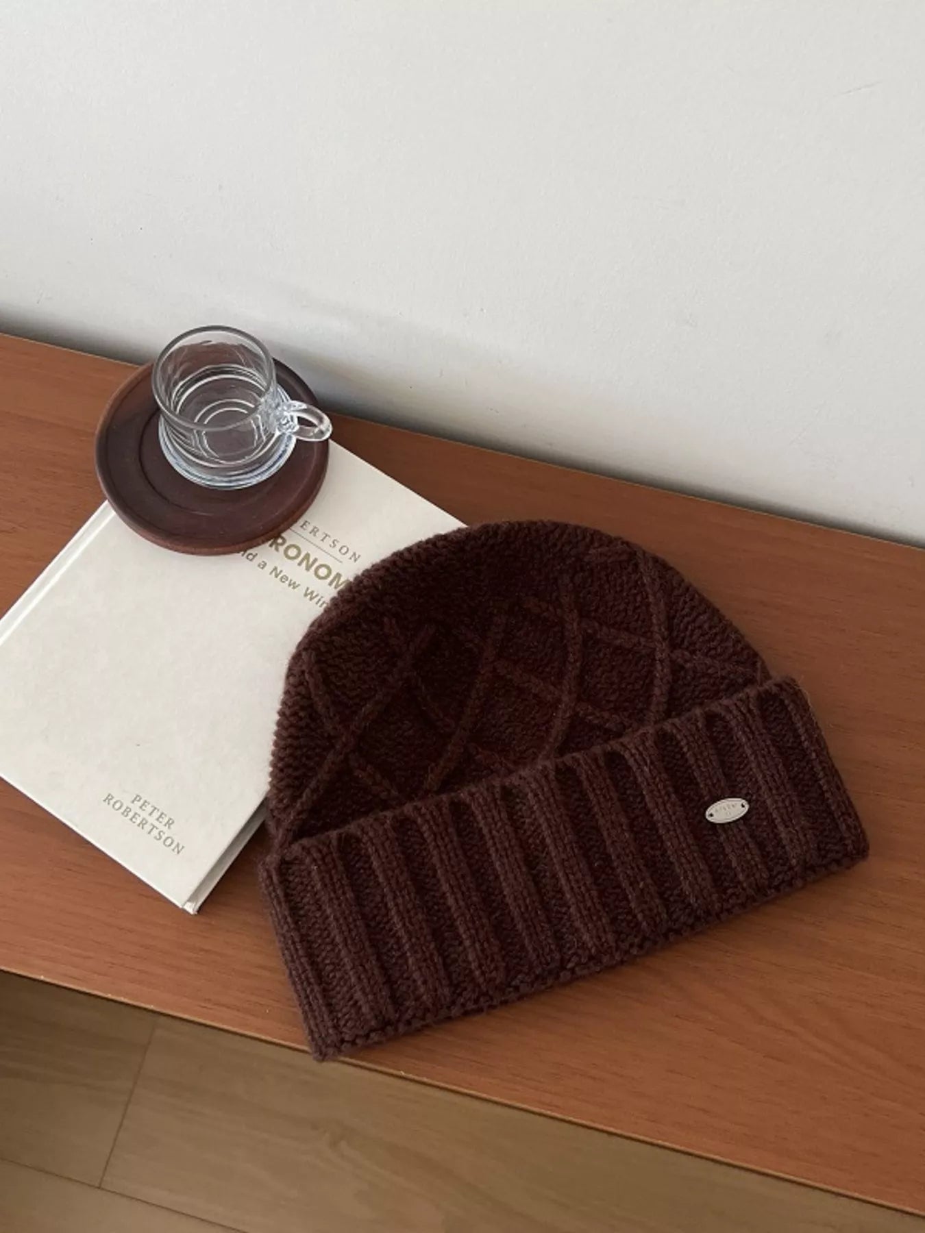 Wool Cozy Knit Beanie Hat – view 5 | Lola Mariee