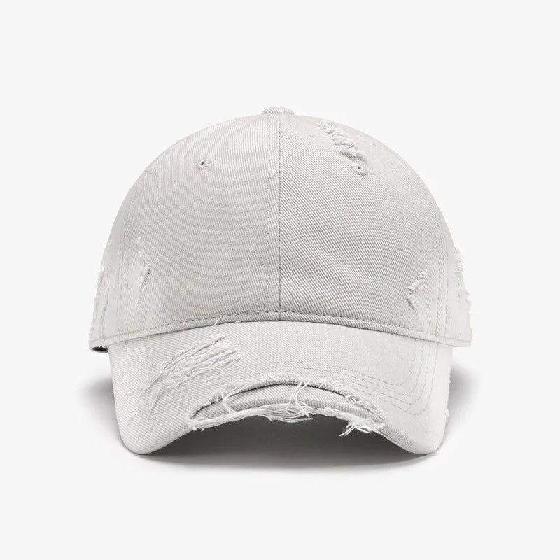 Distressed Adjustable Cotton Hat – view 9 | Lola Mariee