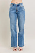 Judy Blue Full Size High Waist Straight Jeans Plus Size - women's bottoms at Lola Mariee boutique