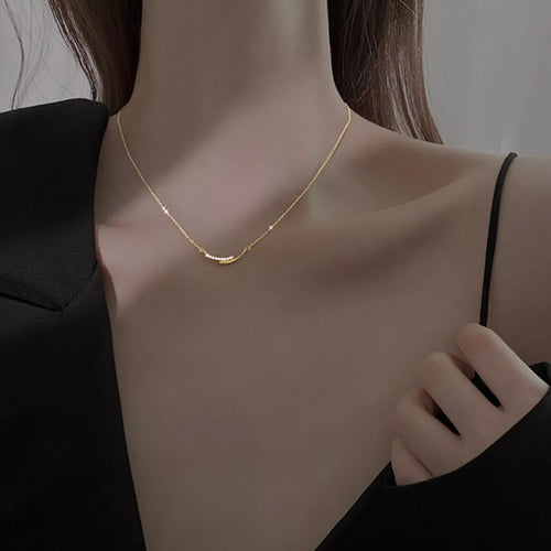 925 Sterling Silver Rhinestone Necklace – view 2 | Lola Mariee
