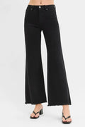 RISEN Full Size Tummy Control High Rise Wide Jeans Plus Size - women's bottoms at Lola Mariee boutique