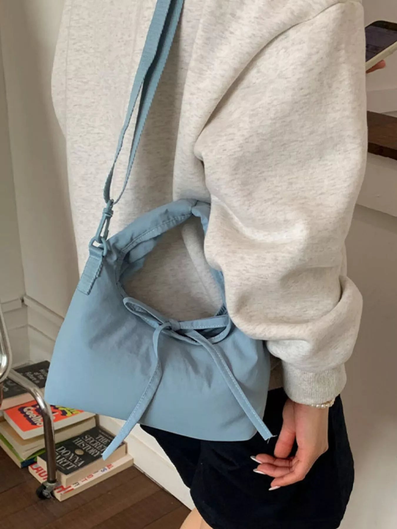 Casual Lightweight Solid Color Crossbody Bag – view 2 | Lola Mariee