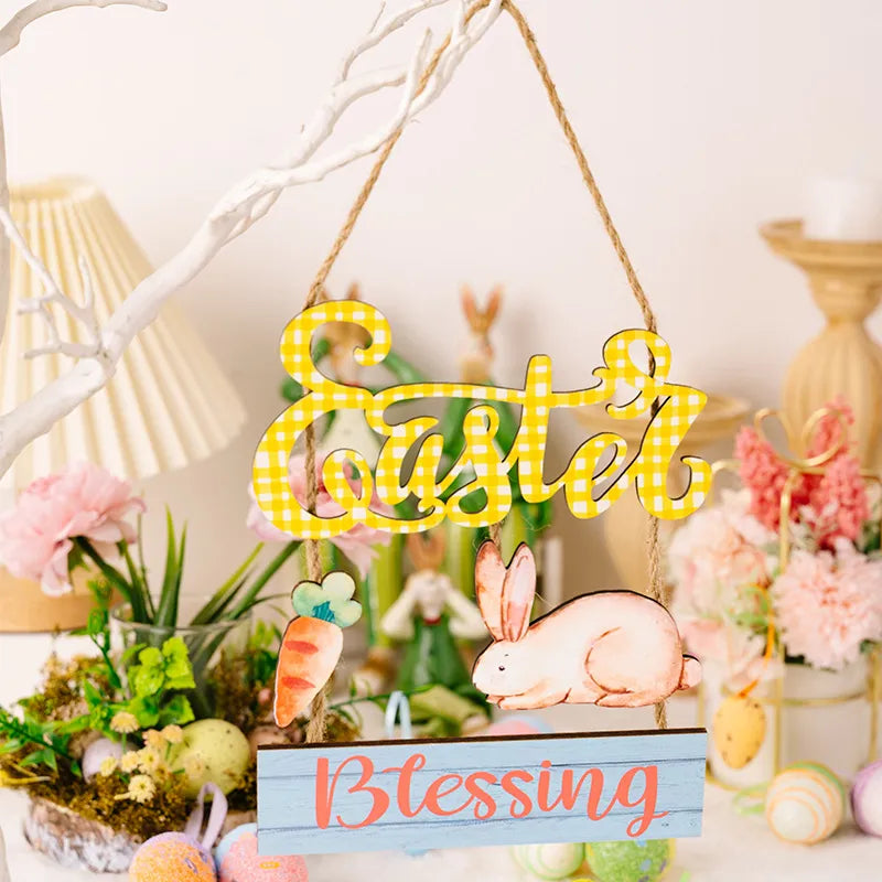 Easter Wooden Hanging Widget – view 5 | Lola Mariee