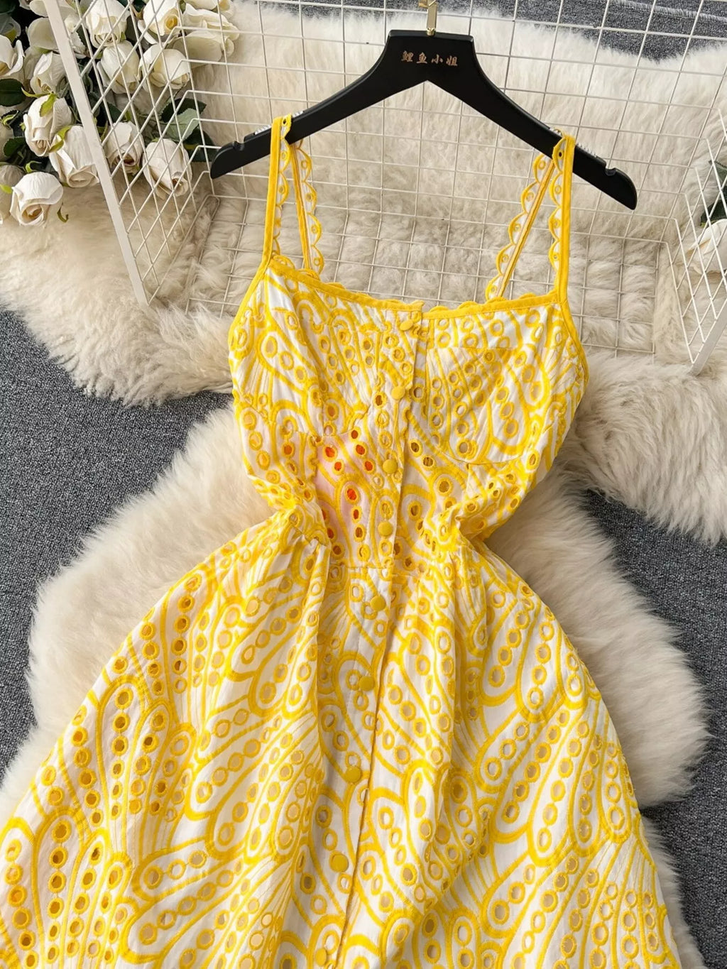 Eyelet Embroidered Tiered Cami Dress - Trendsi | Lola Mariee
