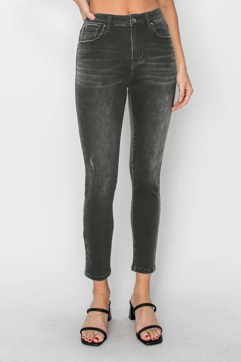 RISEN Full Size High Rise Ankle Skinny Jeans - LOLA MARIEE | Lola Mariee