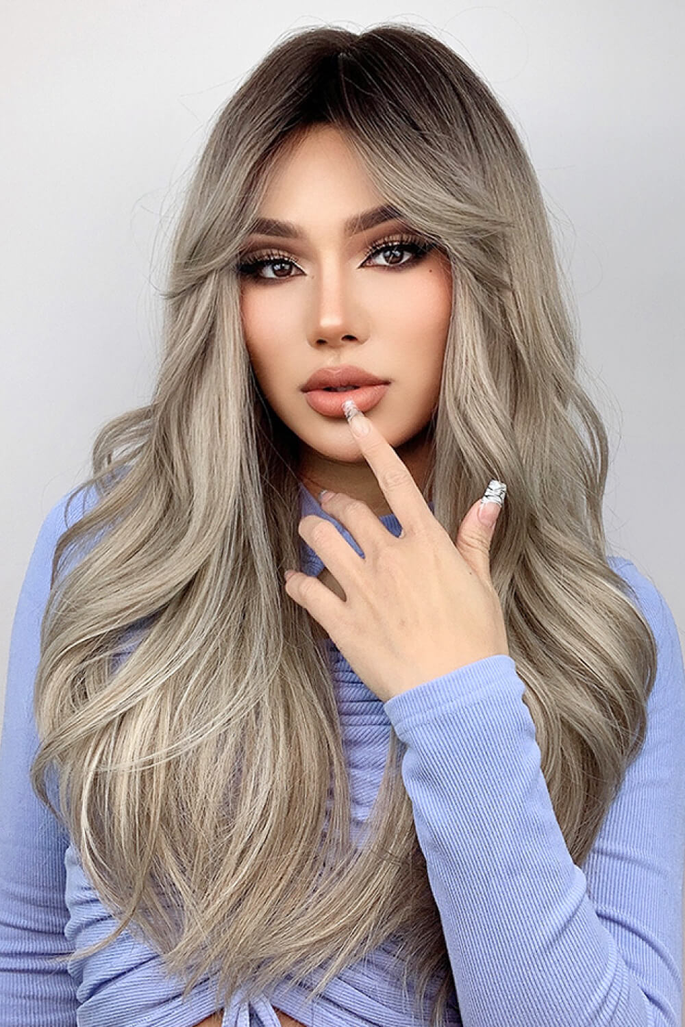 Full Machine Long Wave Wigs 26'' - Trendsi | Lola Mariee