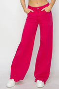 RISEN High Rise Wide Leg Jeans - women's bottoms at Lola Mariee boutique