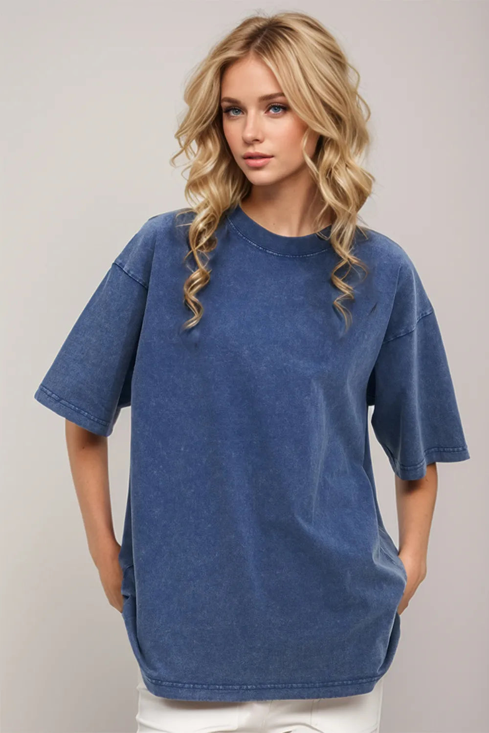 Basic Bae Round Neck Half Sleeve T-Shirt – view 10 | Lola Mariee