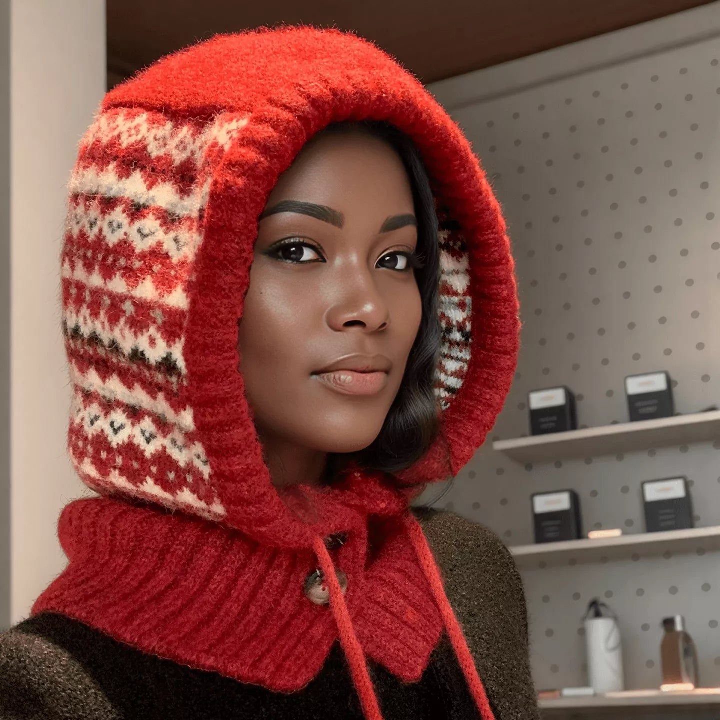 Drawstring Knitted Hat | Lola Mariee