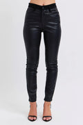 Judy Blue Plus Size HW Faux Leather Skinny Pants - women's bottoms at Lola Mariee boutique