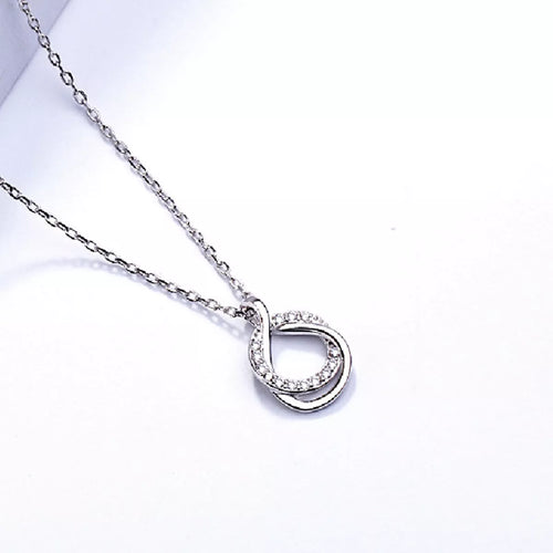 925 Sterling Silver Zircon Pendant Necklace | Lola Mariee