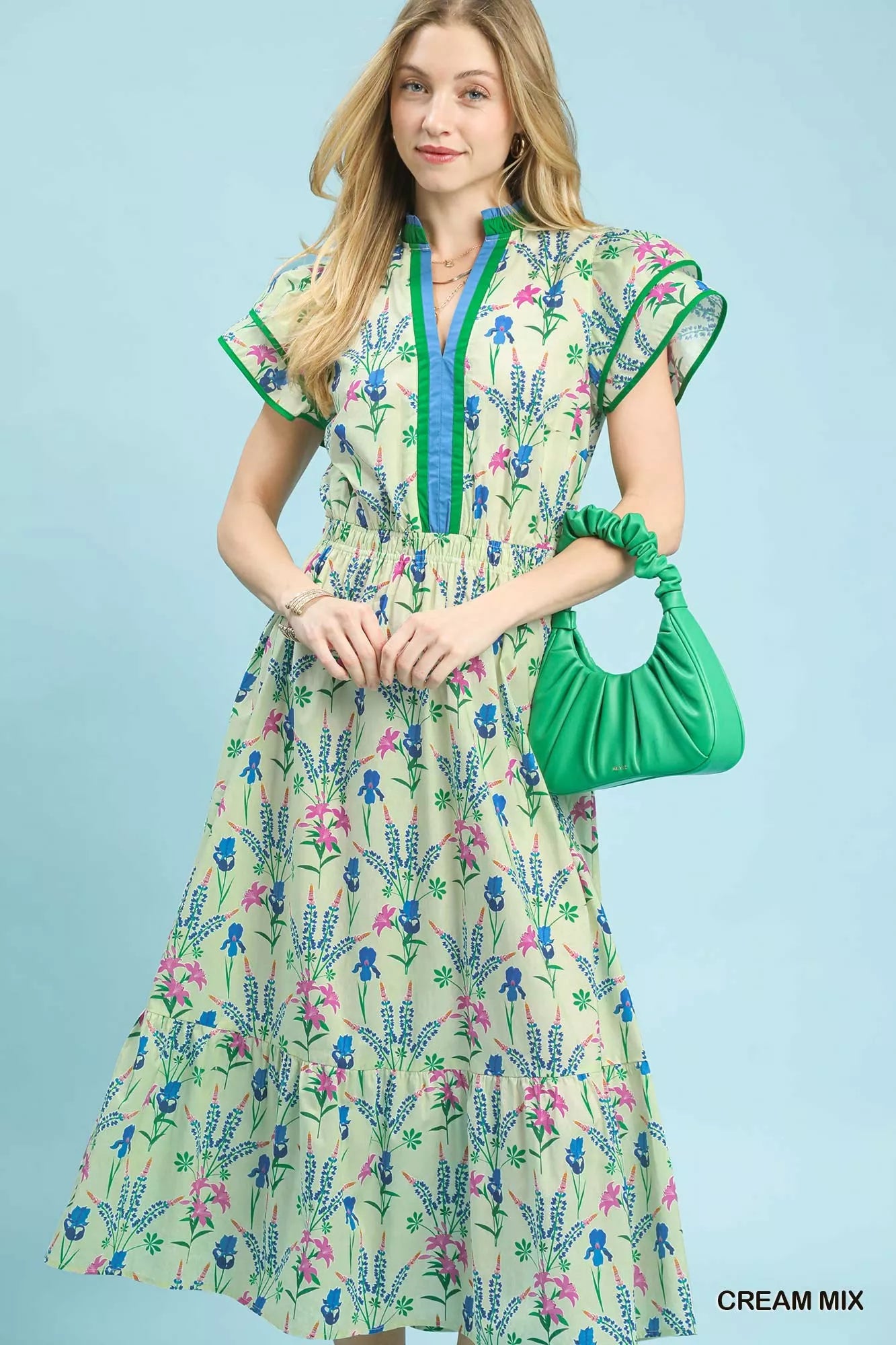 Umgee Mix Floral Midi Dress - Trendsi | Lola Mariee