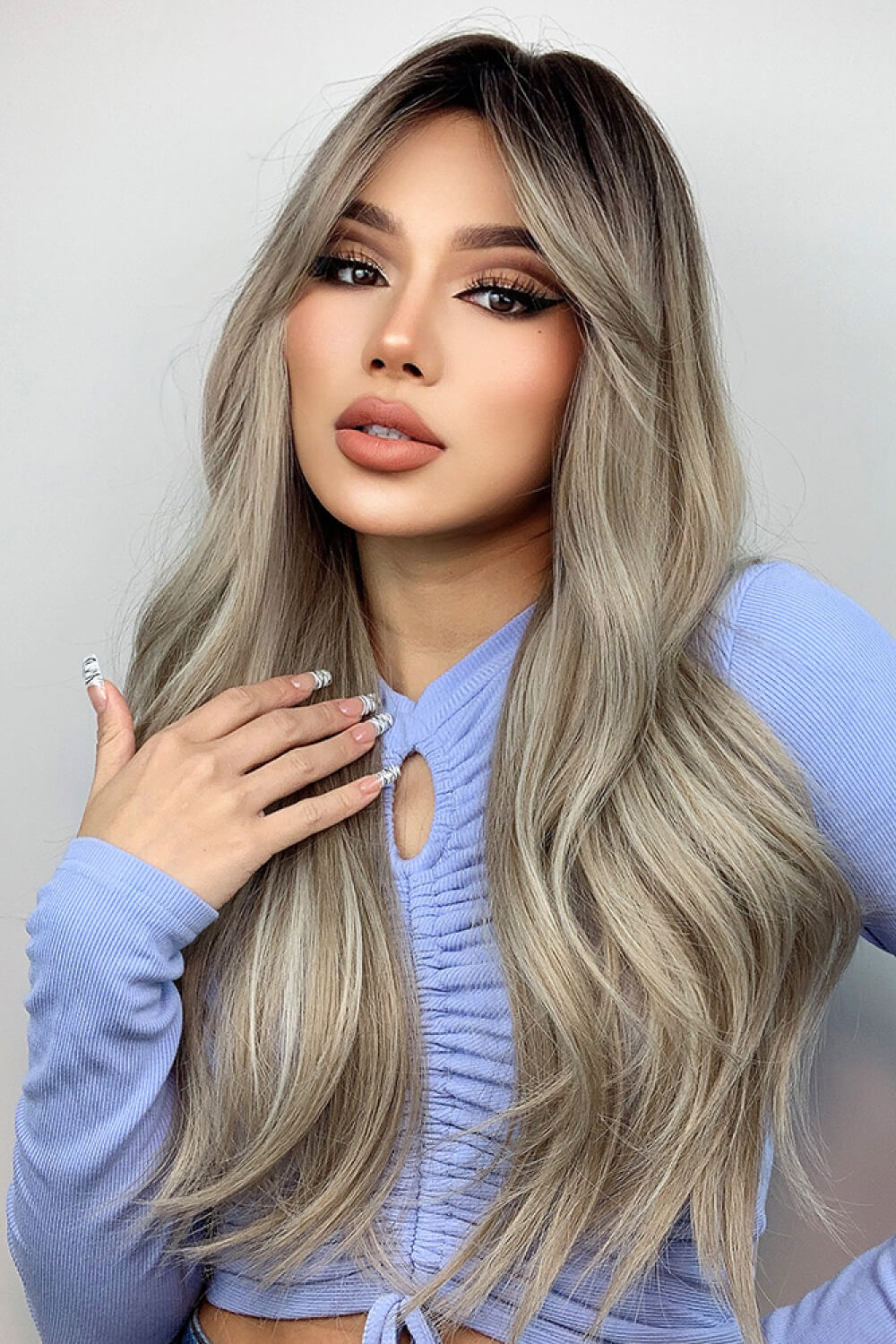 Full Machine Long Wave Wigs 26'' - Trendsi | Lola Mariee