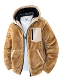 Men's Zip Up Fleece Hooded Jacket - women's jacket at Lola Mariee boutique