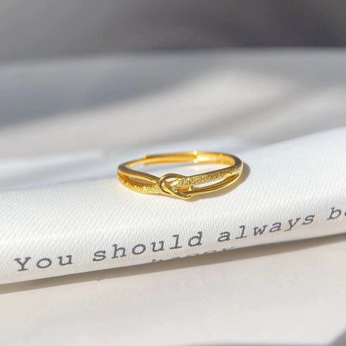 925 Sterling Silver Knotted Ring – view 2 | Lola Mariee