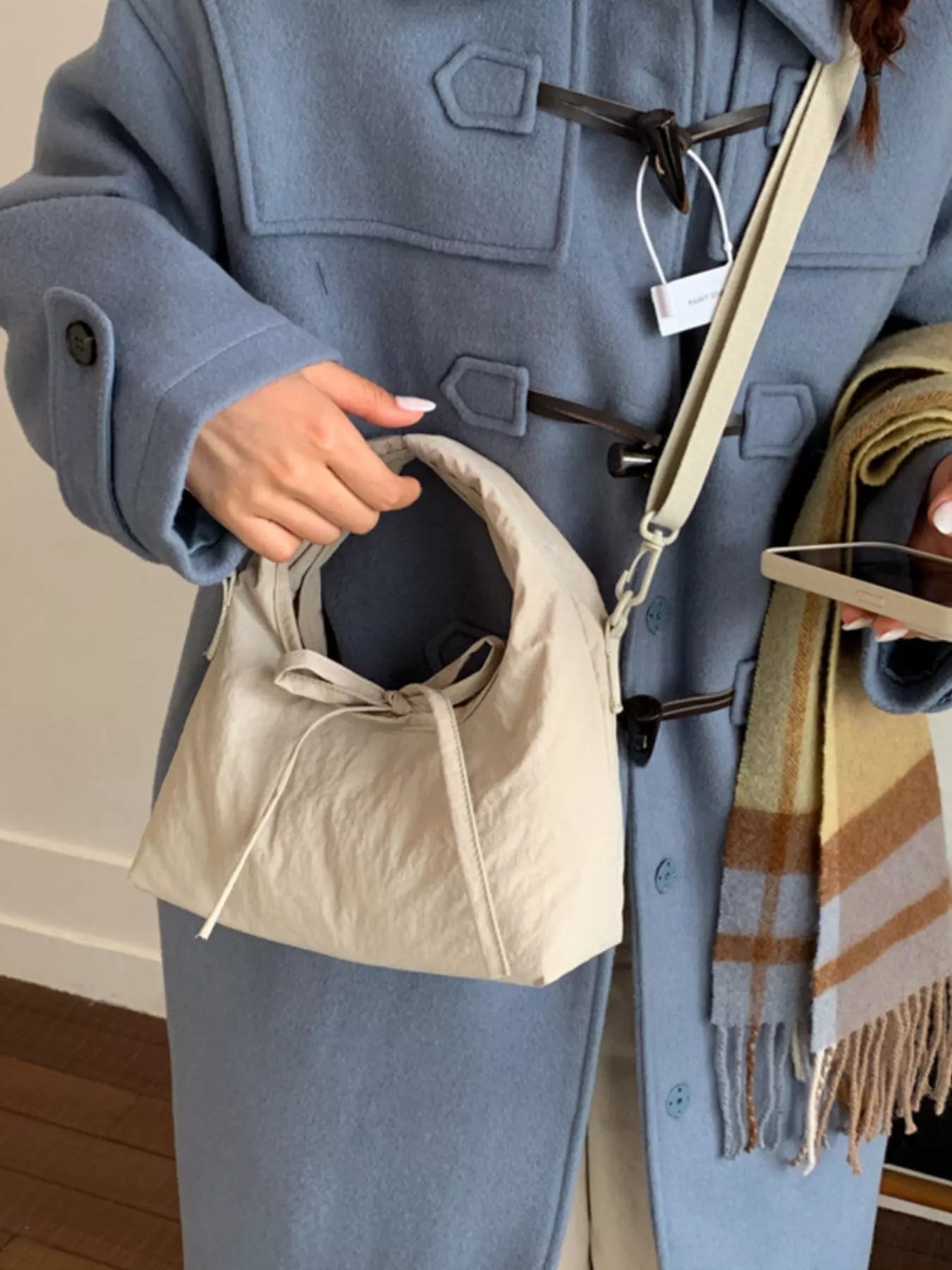 Casual Lightweight Solid Color Crossbody Bag – view 4 | Lola Mariee