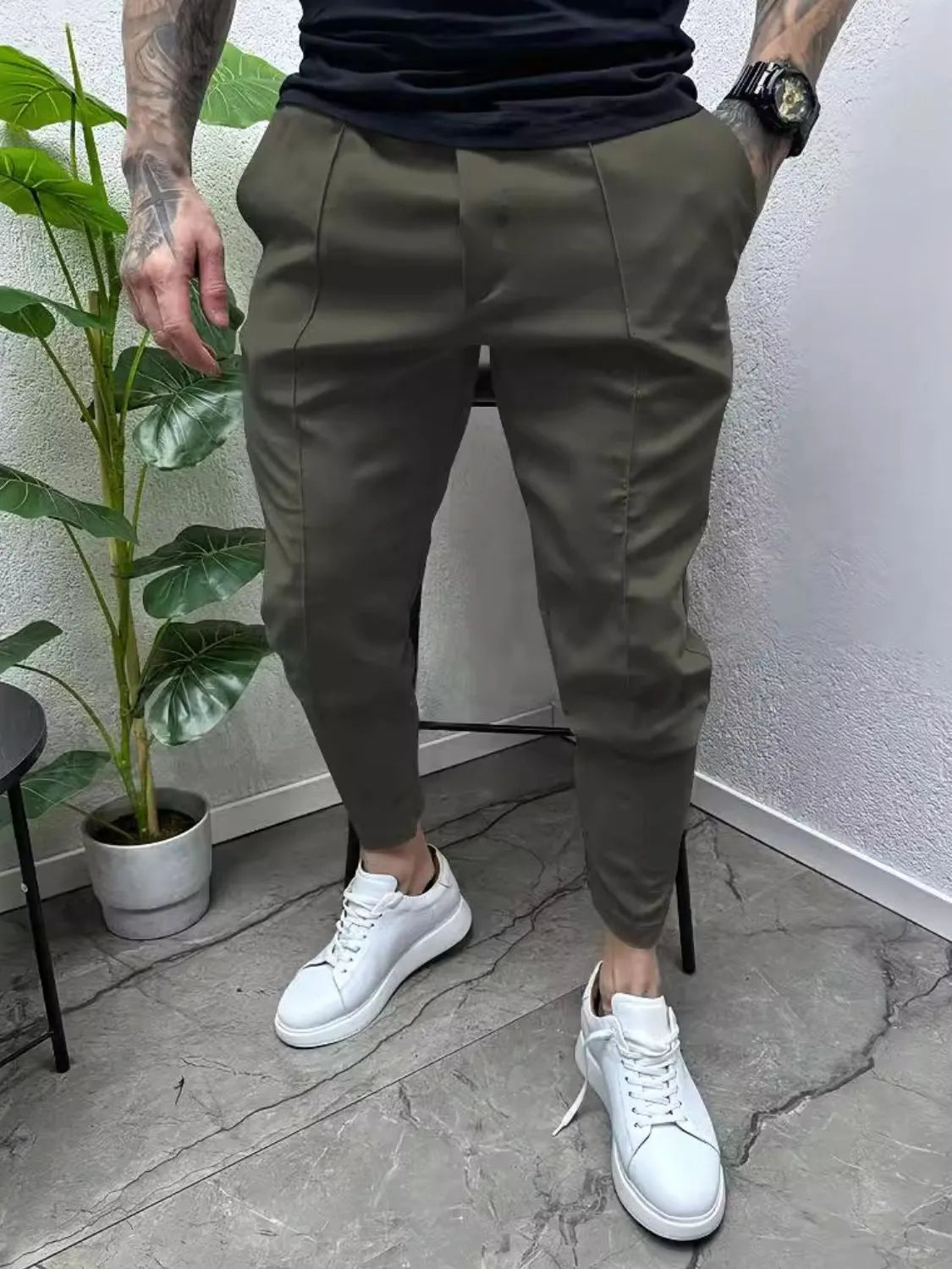 Men's Full Size Pockets Joggers Plus Size – view 3 | Lola Mariee