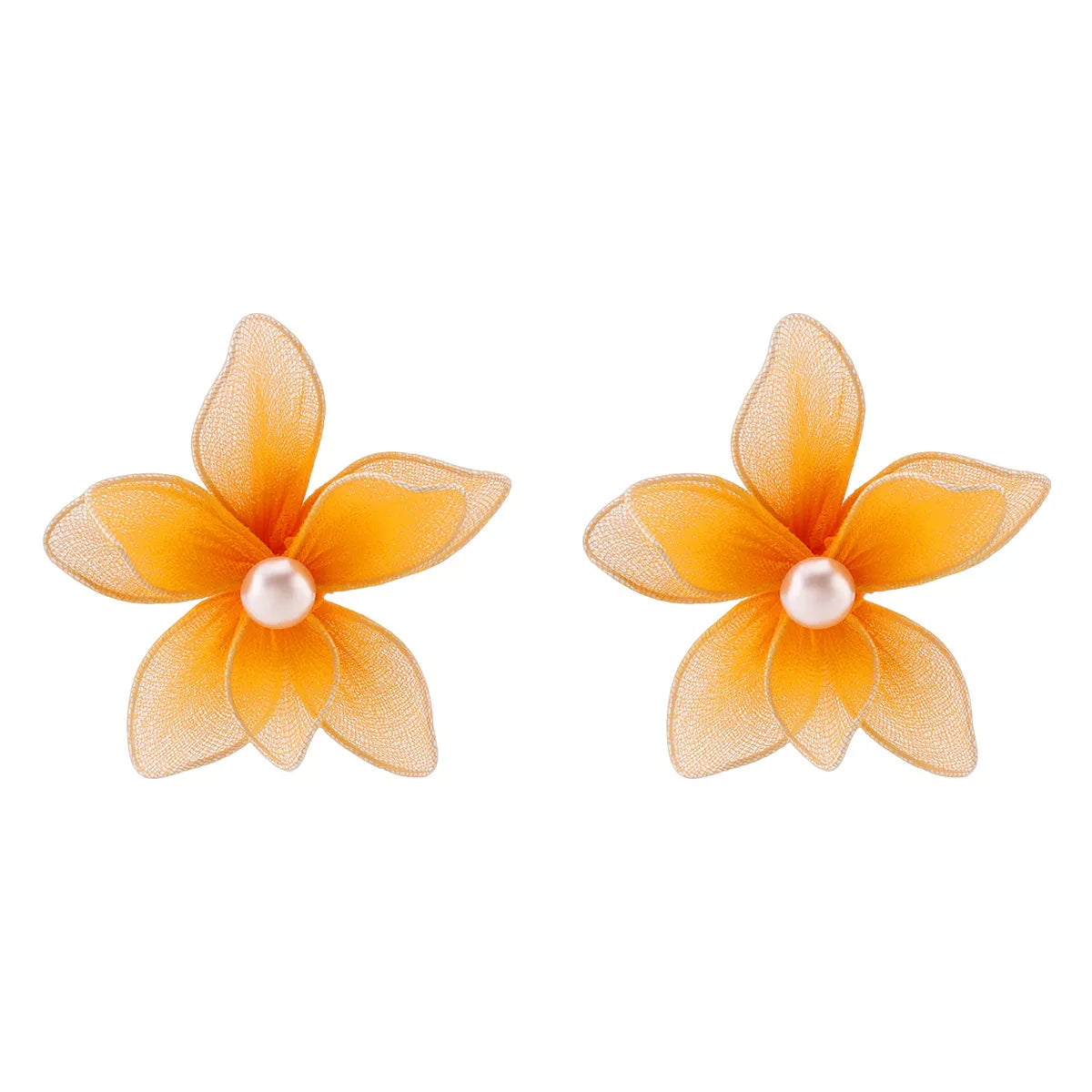 Flower Pearl Stud Earrings – view 8 | Lola Mariee