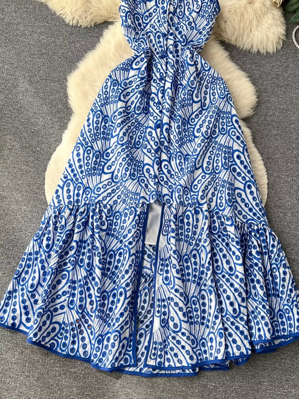 Eyelet Embroidered Tiered Cami Dress - Trendsi | Lola Mariee