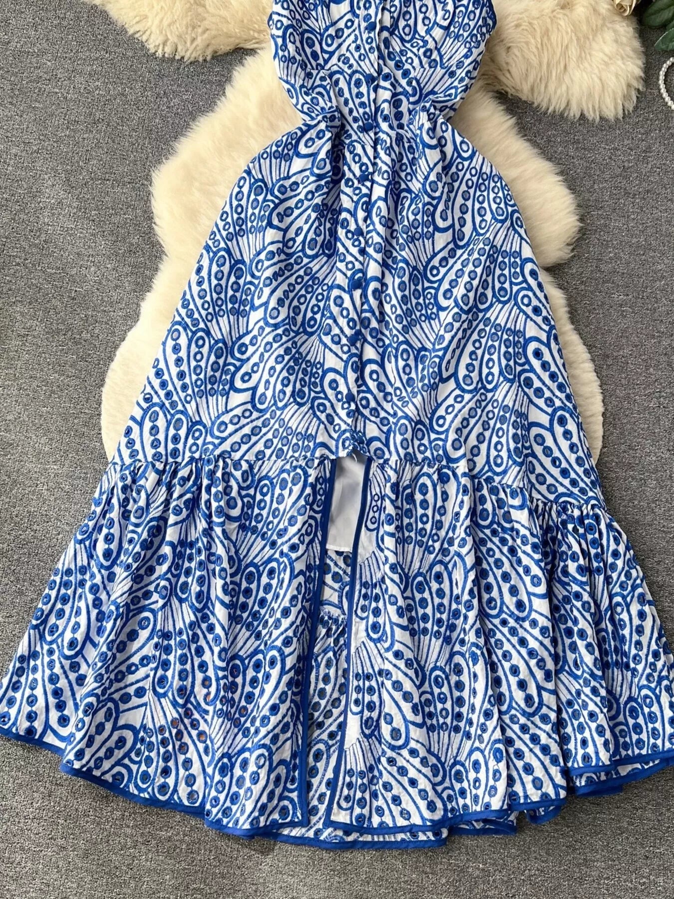 Eyelet Embroidered Tiered Cami Dress - Trendsi | Lola Mariee