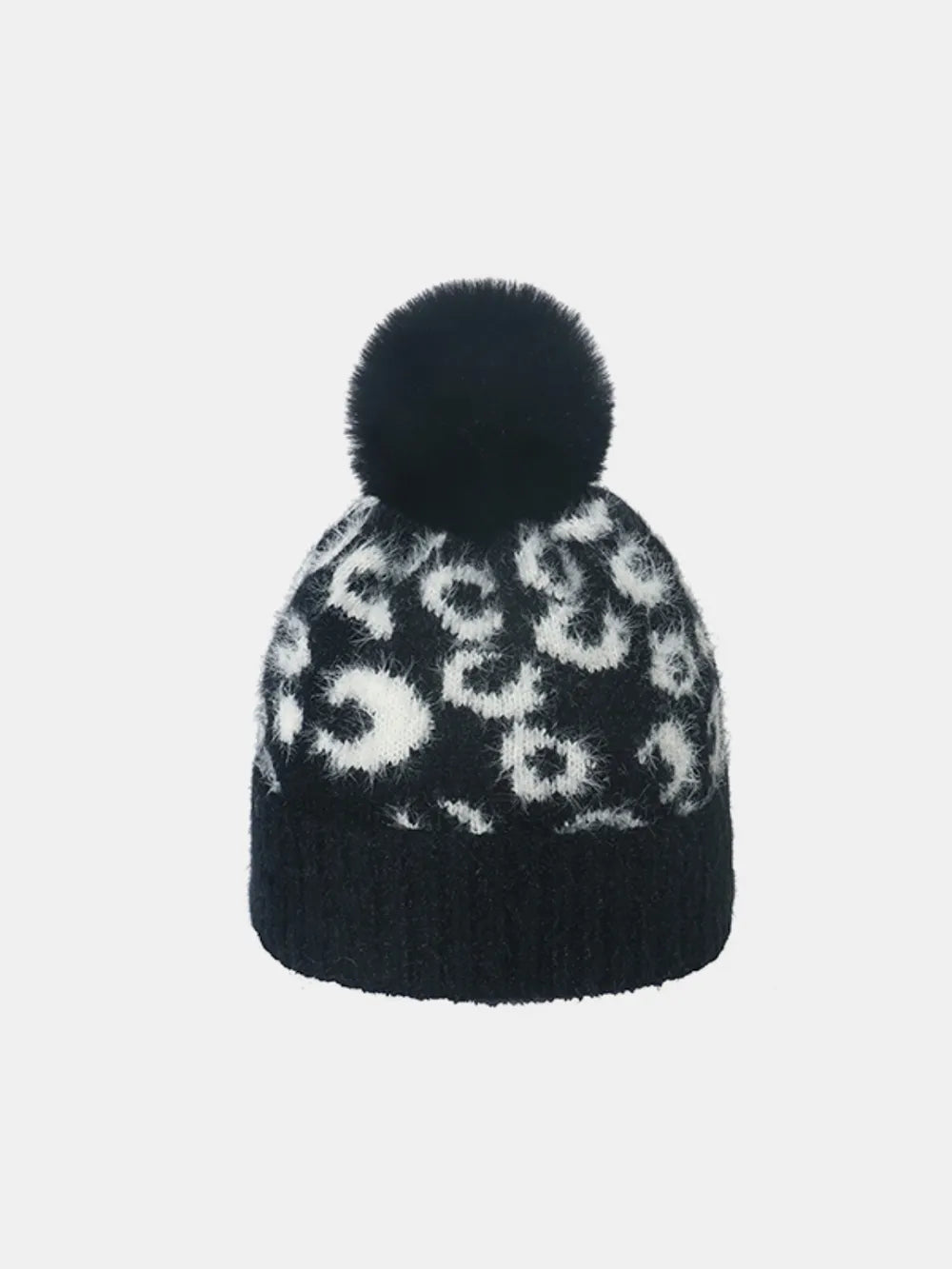 Leopard Hat with Pompom – view 6 | Lola Mariee