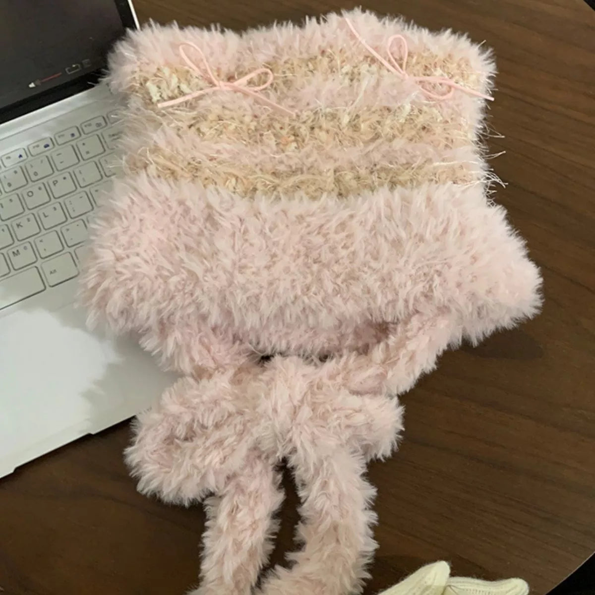 Cute Cat Ear Fluffy Winter Hat – view 4 | Lola Mariee