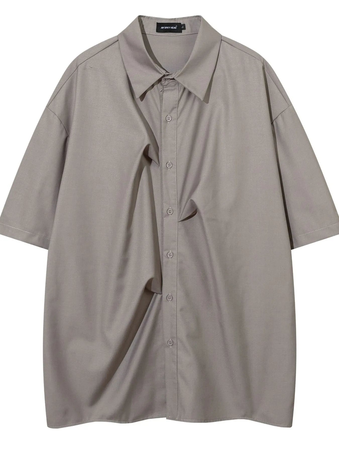 Men's Button Down Short Sleeve Shirt - women's top at Lola Mariee boutique