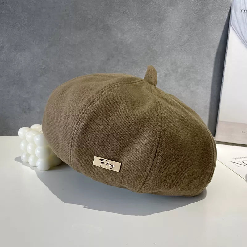 Classic Solid Color Beret Hat – view 6 | Lola Mariee