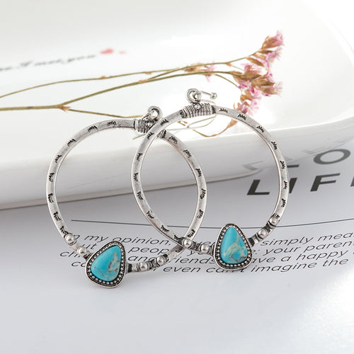Artificial Turquoise Drop Earrings | Lola Mariee