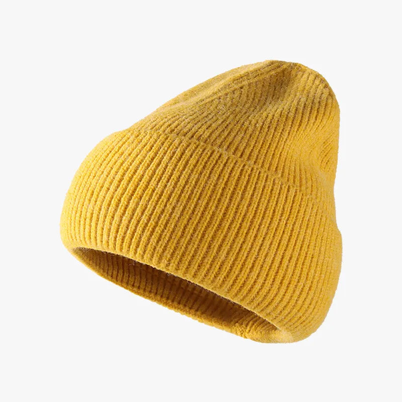 Thermal Solid Knit Hat – view 6 | Lola Mariee