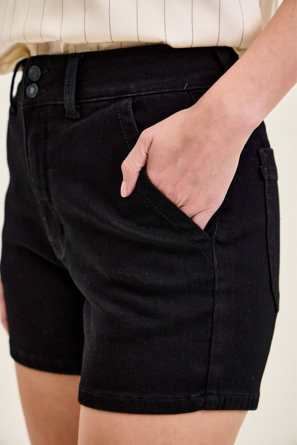 Judy Blue High-Waisted Trouser Shorts - Trendsi | Lola Mariee