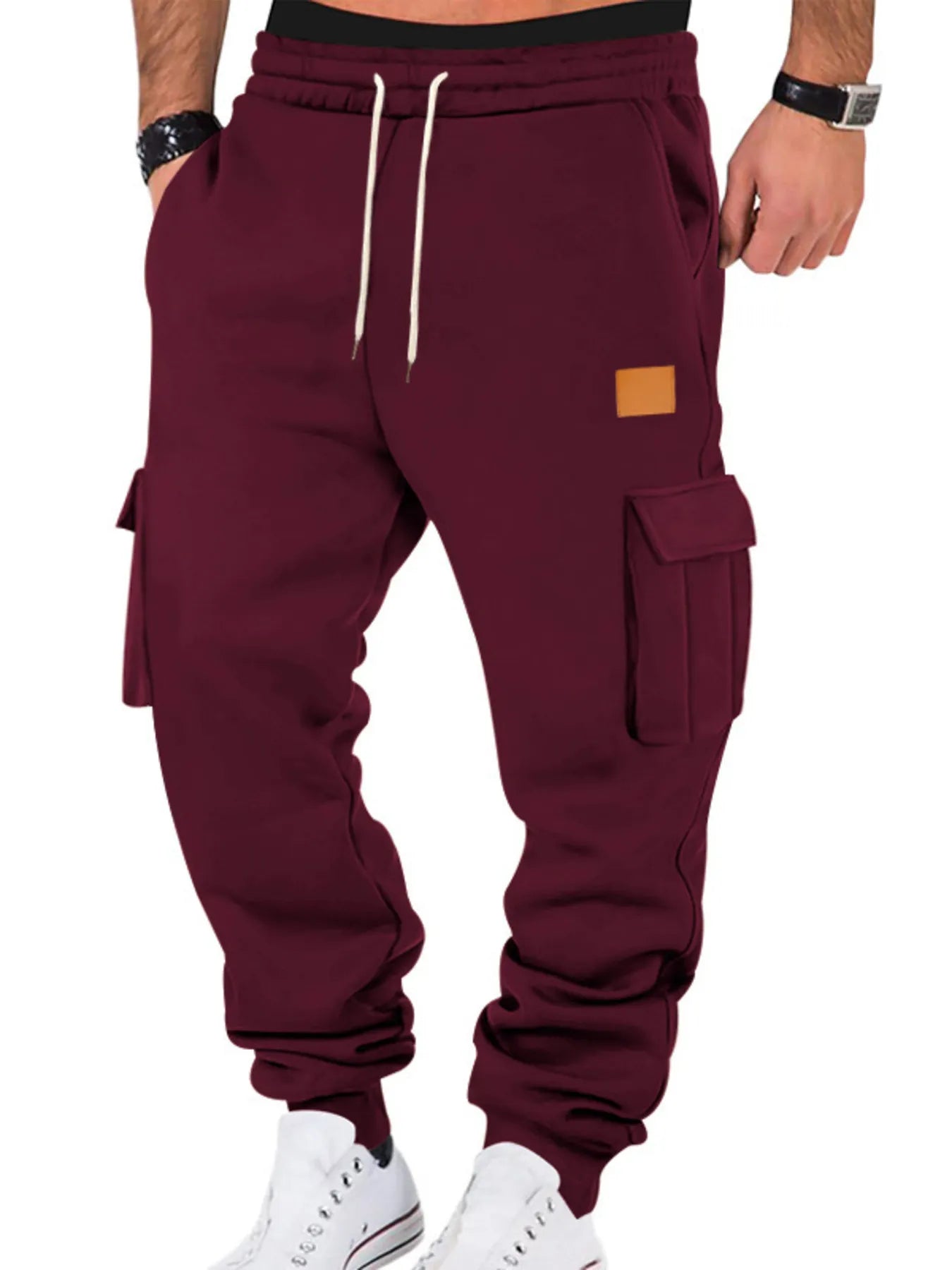 Men's Full Size Drawstring Cargo Jogger Pants Plus Size – view 7 | Lola Mariee