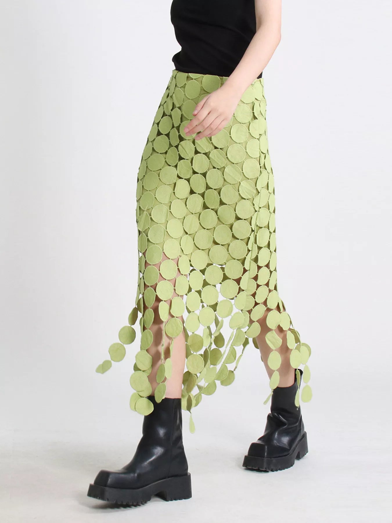 Fringe Midi Skirt – view 8 | Lola Mariee