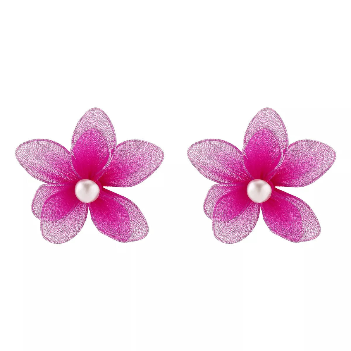 Flower Pearl Stud Earrings – view 9 | Lola Mariee