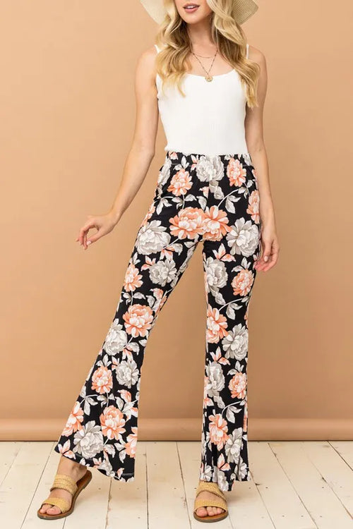 And The Why Wrinkle-Free Stretch Bell Bottom Flare Pants | Lola Mariee