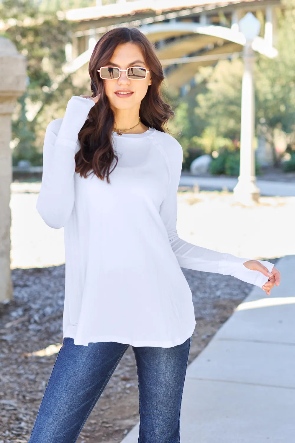 Basic Bae Full Size Round Neck Long Sleeve T-Shirt | Lola Mariee