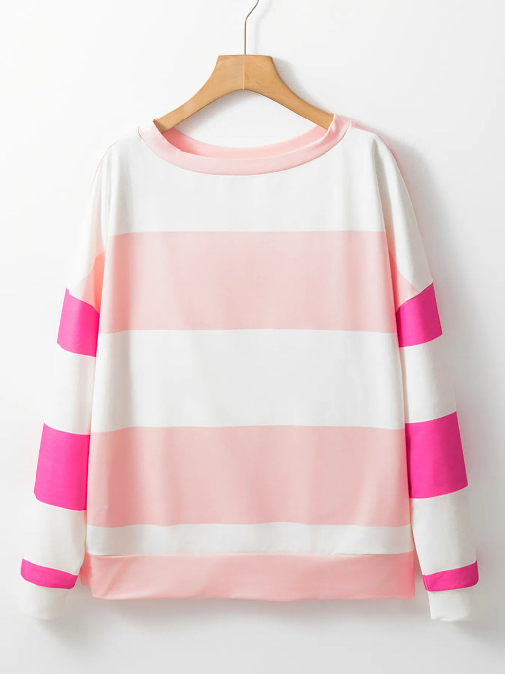 Color Block Drop Shoulder Long Sleeve Top - Trendsi | Lola Mariee