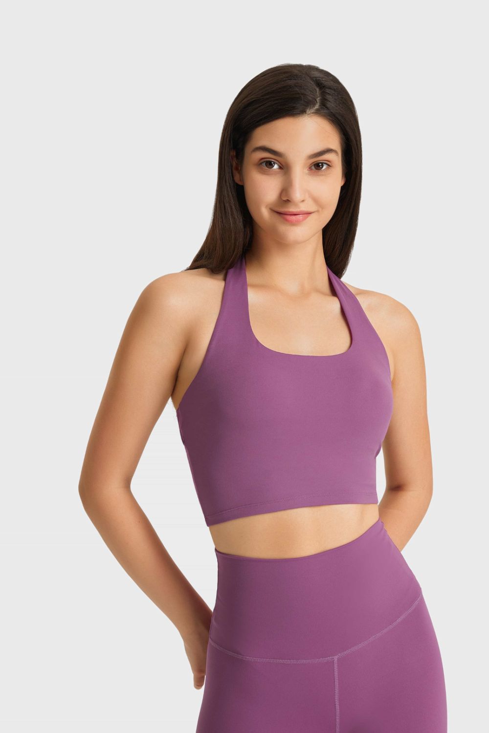 Millennia Breathable Halter Neck Sports Bra - women's fashion at Lola Mariee boutique
