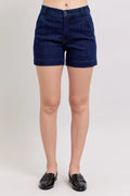 Judy Blue Full Size High Waist Denim Shorts Plus Size - women's bottoms at Lola Mariee boutique